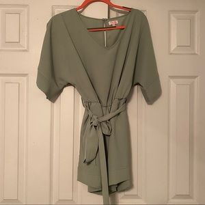 Pink Lily Romper with pockets